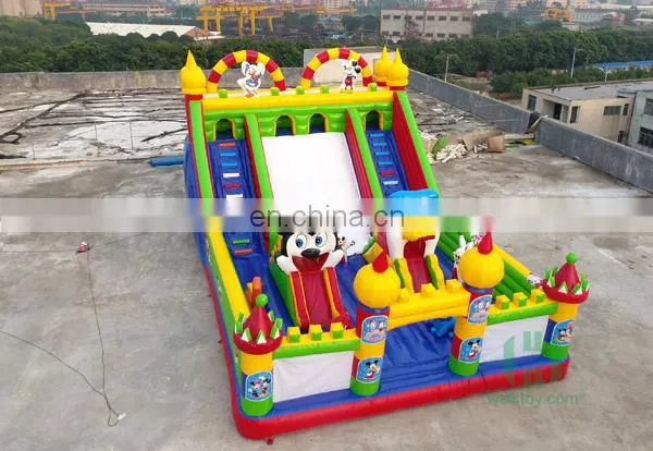 HI 0.55mm PVC kids and adults inflatable dinosaur amusement park games for sale from China factory