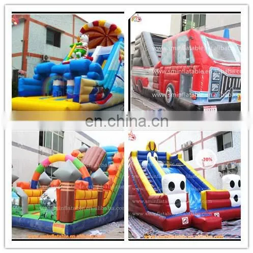 Attractive inflatable bear slide,large dry slide,inflatable double lane slip slide for sale