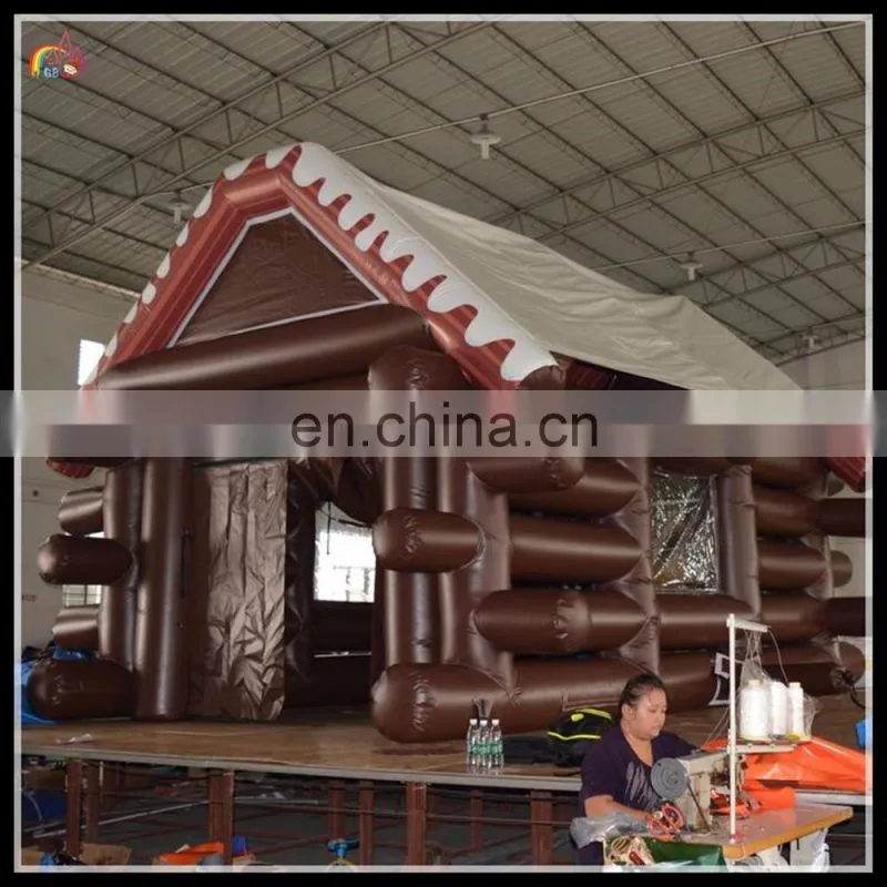special customized inflatable wooden house , inflatable log cabin , inflatable frame house