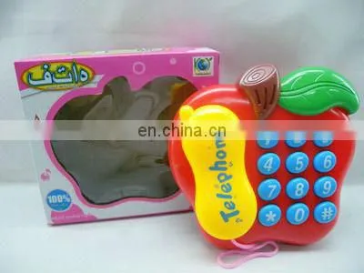 funny kids red plastic telephone toy