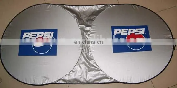 Car Sun shade silver Nylon front window polyester from leading car sunshade supplier in China