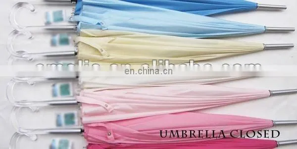 Blue rain umbrellas