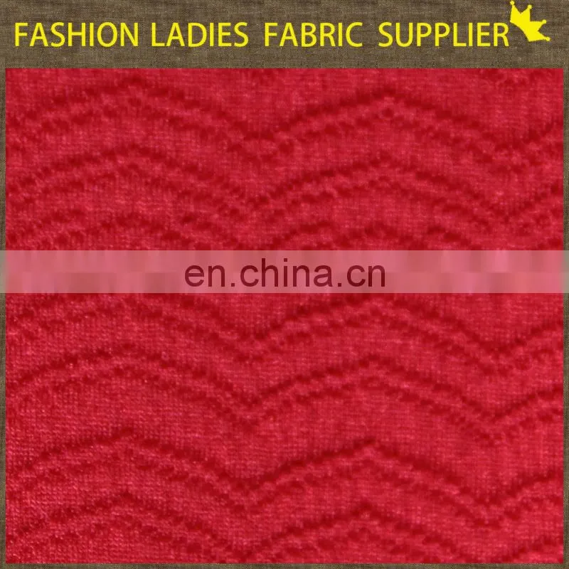 2015 fashionable CC-K3202 jacquard fabric,95/5 poly/sp jacquard fabric,in double knit polyester spandex jacquard fabric