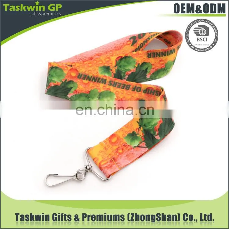 eco friendly promotional polyester printed lanyard no minimum