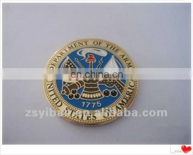 For new dawn action Survenir soft enamel coins with gold plated