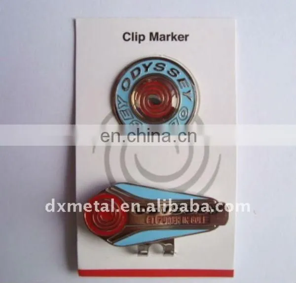 famous golf club magnetic golf hat clip set
