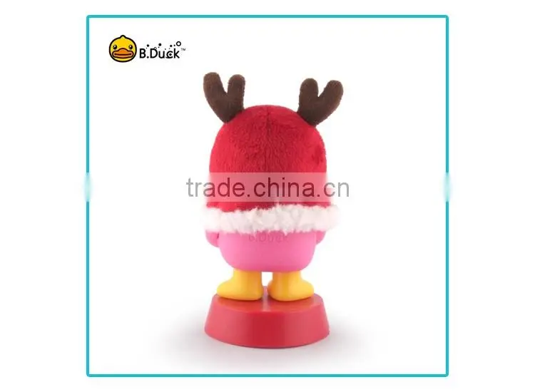 B.Duck plastic pvc vinyl figurine for Christmas promotional