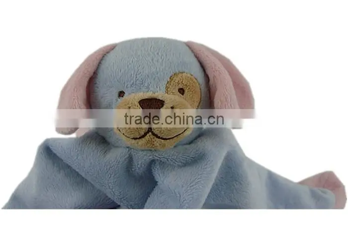 Cute soft plush dog baby towel