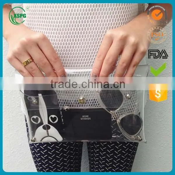 Clear a4 pouch pvc messenger bag