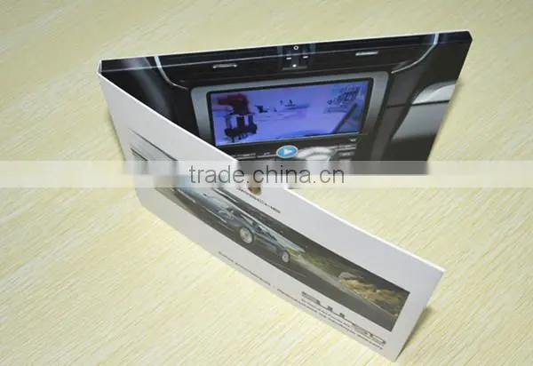 4.3 inch business invitation lcd video greeting card laser cut wedding invitations
