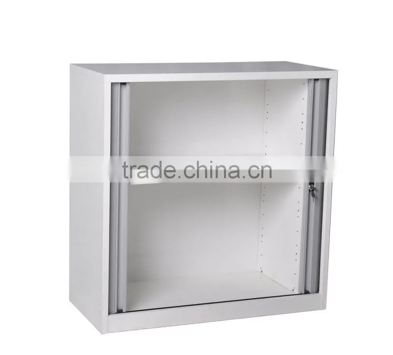 Factory 0.7mm Knock Down High quality small double door tambour cabinet/tambour door cupboard
