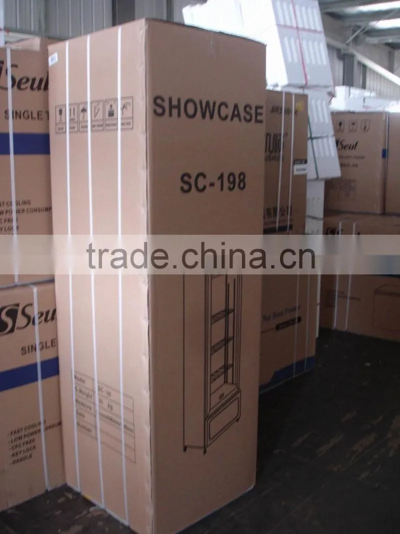 glass door supermarket showcase refrigerator
