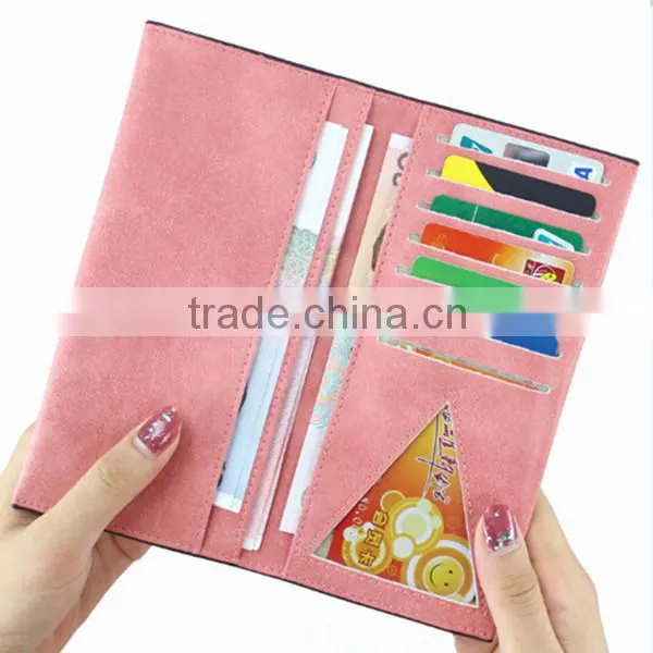 Pu wallet with frosted surface
