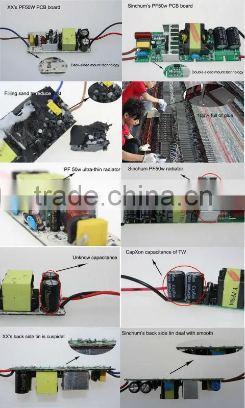 Constant current driver led 38-65v capacitance from Capxon T.W