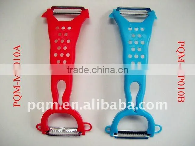 Double blade pratical blue vegetable peeler 010B
