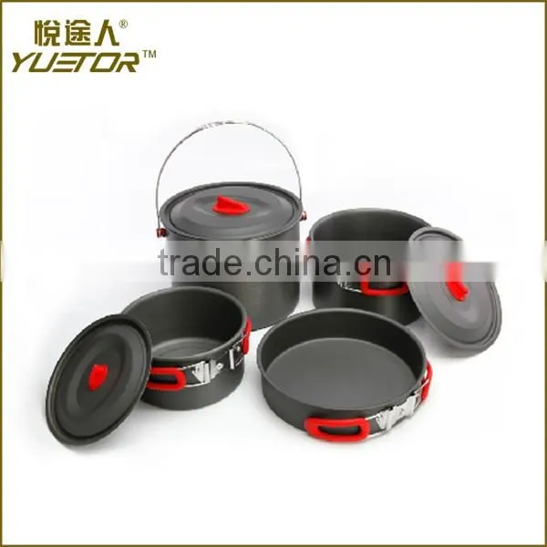 Non Stick Hard Anodized Aluminum Family Cook Set