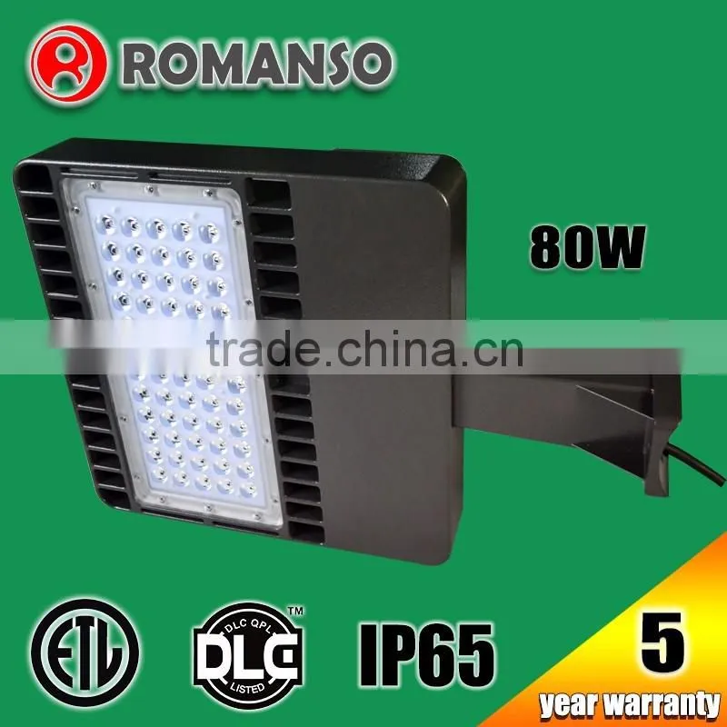 80W 100W 150W IP65 Outdoor LED Parking Lot Lighting Replaces HID