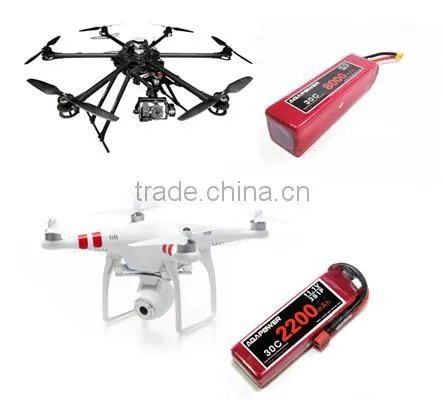 22.2V 5200mAh 60C RC helicopter high rate lipo battery 6S1P