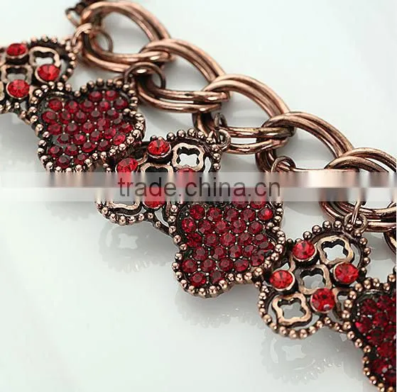 The European and American fashion metal joker diamond necklace old fashion jewelry