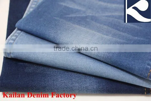 KL-699 98%C2%SP Raw Big Stong Stretch Mercerized Denim Fabric