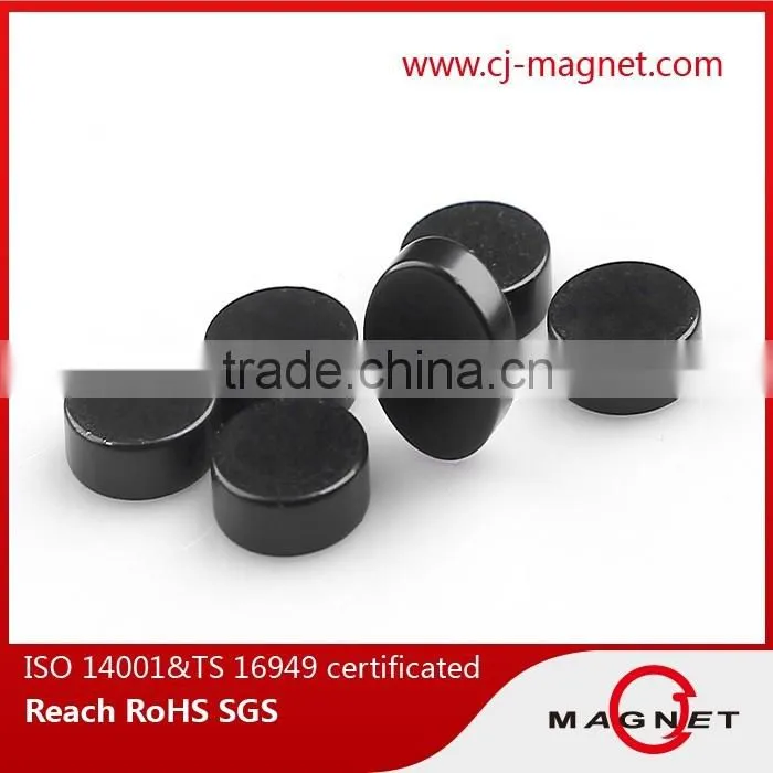 super permanent bright black sintered ndfeb/neodymium magnet made in China for sale