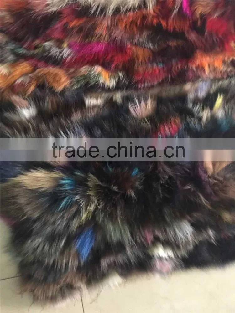 Factory Direct Customed Colorful Fox Skin Fur Plate