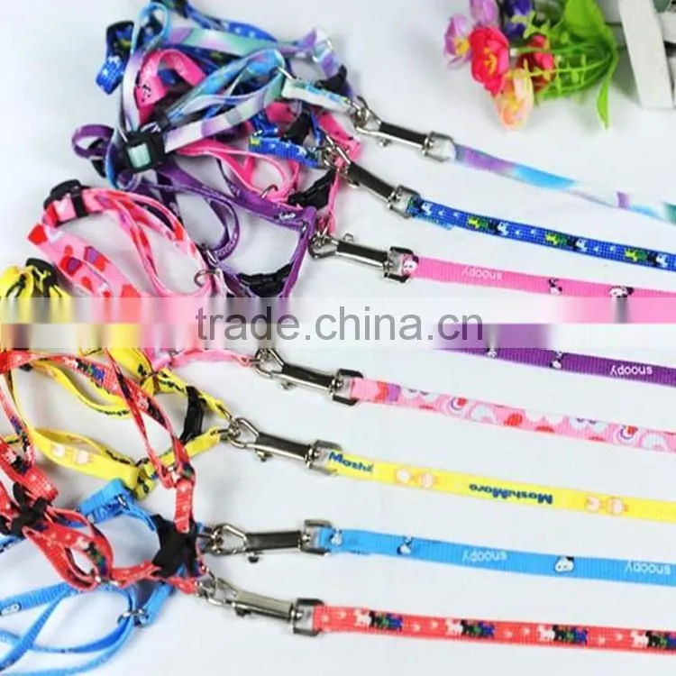 Variety of specifications polyester dog rope printing dog harness