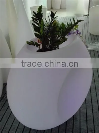 New PE plastic Flowerpot with LED lights & lighting YXF-11090