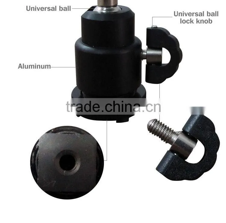 Hot shoe mount adapter adjustable angle pole for Flash, LED light, Camera