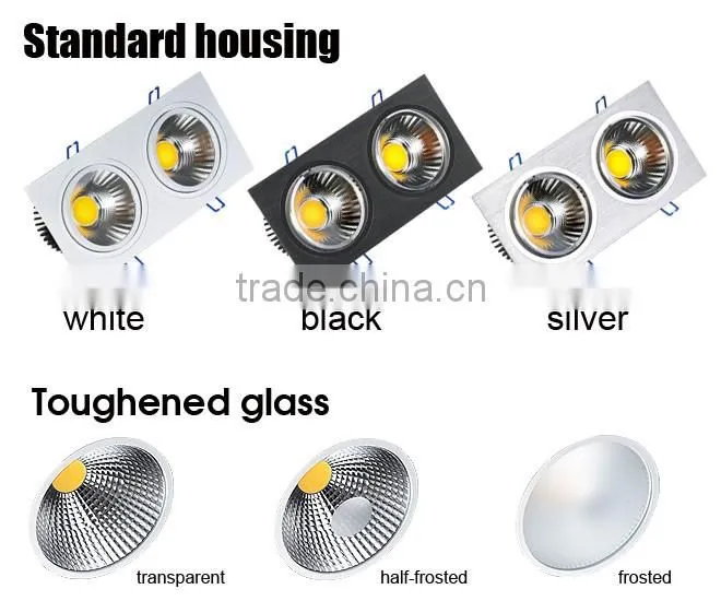 2*20W ra>80 ceiling light China hot sale COB LED downlight with CE ROHS