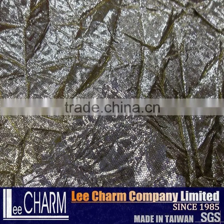 Double-faced Color Crushed Metallic Fabric