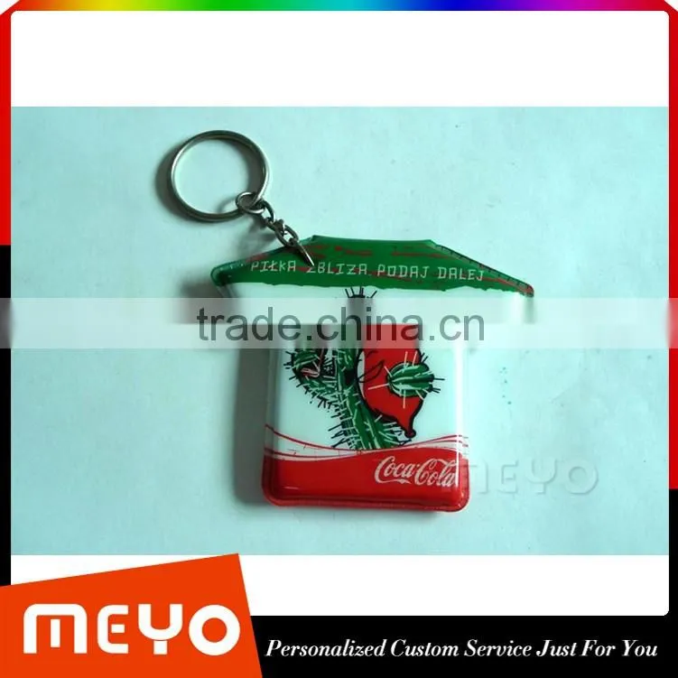 Promotion lighting metal key chain for christmas holiday gift