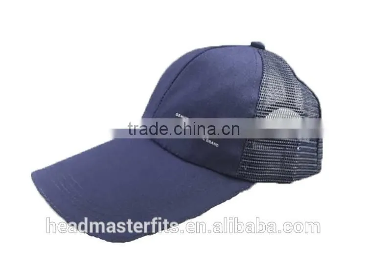 Wholesale Custom Trucker Caps For Man Loog Curved Cotton Mesh Hat