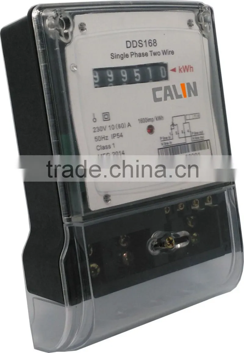 Single Phase register display electricity meter