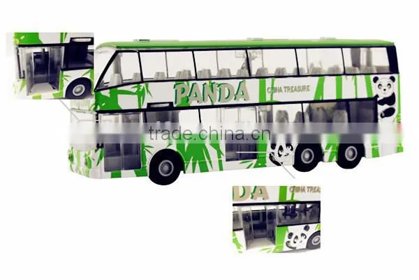 Hot selling new 7.5'' diecast bus models with sound and light for kids