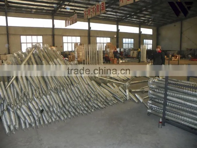 Solar panel ground screw anchor