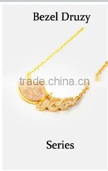 Top selling products natural rare ammonite fossils cabochon pendant charm
