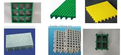 transparent fiberglass grp molded grating floor plateform walkway