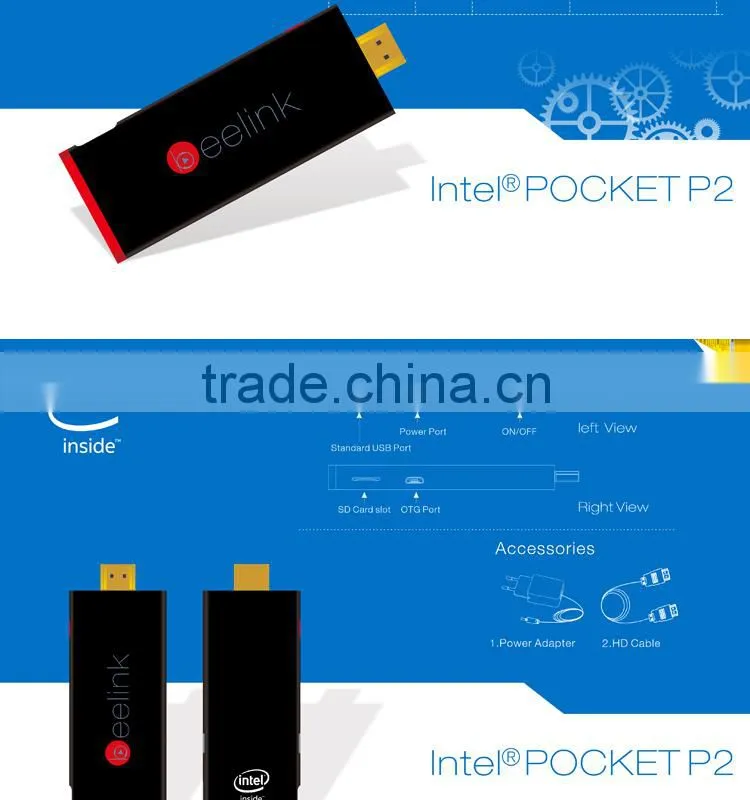 Fanless Mini Pc , Pocket Mini Pc, Bay Trail Mini Pc
