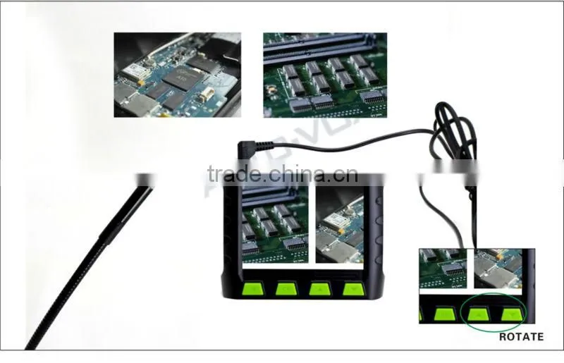 3.5 inch wired usb waterproof endoscope inspection camera with 1m cable