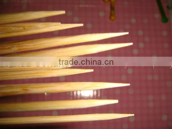 2.5 x150mm round natural BBQ Dan bamboo skewers with Sharp End FDA food grade