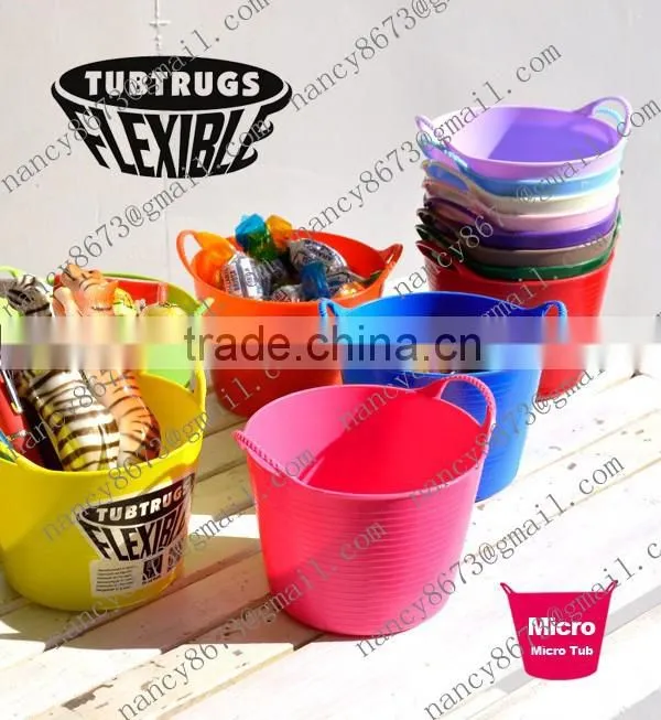flexible bucket/colorful bucket/pe bucket