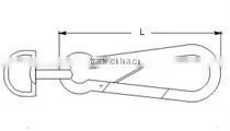 Nickel Plated Smplex Hook With Swivel Ring BT-5001 In Rigging Snap Hook