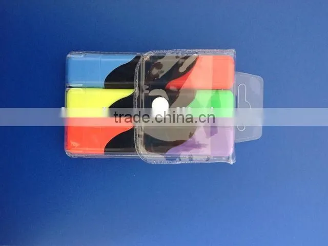 Multi color high quality W6012 double shape flourescent marker