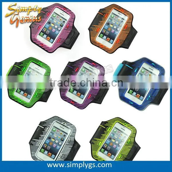 (Wholesale) Elastic armband, running armband for Samsung Galaxy, led armband for running