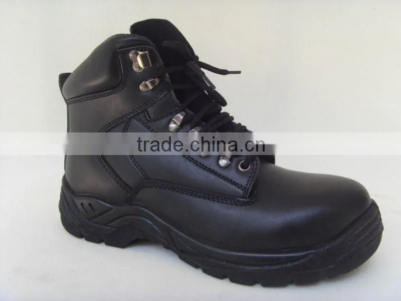 waterproof buffalo leather steel toe safety shoes