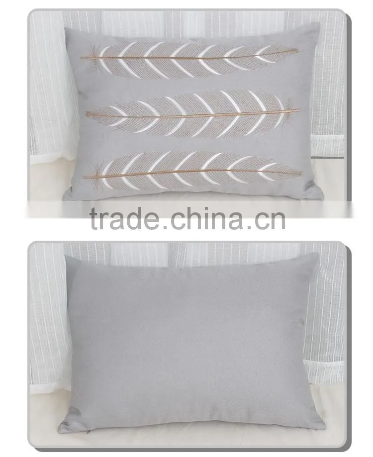 Factory handmade floral ribbon embroidery cushion covers design