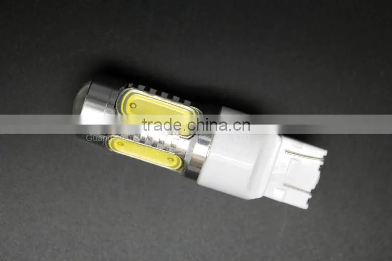 High Performance 12V 7443 W21/ 5W High Bright 7.5w Wedge Car Brake Stop Reverse Turn Signal LED Bulb White