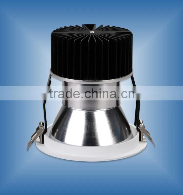TUV/GS CE SAA Certification 60w/70w Dimmable COB LED Downlight With Tridonic & Meanwell Driver