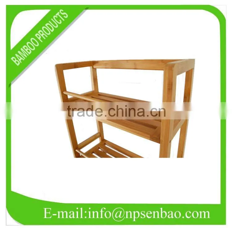 Bamboo towel rack